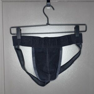 Pump! Switch Jockstrap | Large | Black Cotton & Mesh | Athleisure Workout Gym